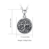 Eudora 925 Sterling Silver Tree Of Life Pendant Necklace