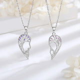 925 Silver Tree of Life Heart Necklace Set for Sisters