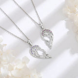 925 Silver Tree of Life Heart Necklace Set for Sisters
