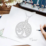 Eudora Tree of Life Necklace 925 Sterling Silver Zircon Pendant Jewelry