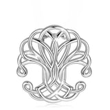 925 Silver Tree of life Pendant Necklace Women Celtics Knot Torque D234