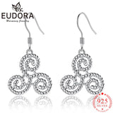 Eudora Sterling Silver Triple Spiral Carrings Earrings