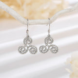 Eudora Sterling Silver Triple Spiral Carrings Earrings