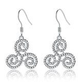Eudora Sterling Silver Triple Spiral Carrings Earrings