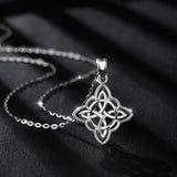Eudora 925 Sterling Silver Irish Infinite Love Necklace