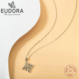 Eudora 925 Sterling Silver Irish Infinite Love Necklace