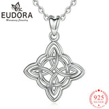 Eudora 925 Sterling Silver Irish Infinite Love Necklace