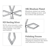 925 Silver Christian Cross Pendant Necklace Minimalism Jewelry