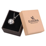 Copper Harmony Ball Pendant Necklace with Carved Flower Star Heart Design