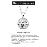 Copper Harmony Ball Pendant Necklace with Carved Flower Star Heart Design