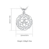 Eudora Celtic Knot Silver Pendant Necklace 925 Sterling Choker