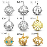 20mm Copper Locket Cage Pendant for Aromatherapy Chime Ball Women Jewelry