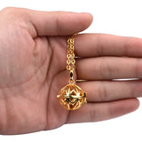 20mm Copper Locket Cage Pendant for Aromatherapy Chime Ball Women Jewelry