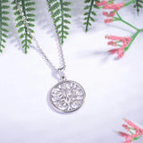 Eudora 925 Silver Tree of life Pendant Necklace for Women CYD401
