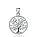Eudora 925 Silver Tree of life Pendant Necklace for Women CYD401