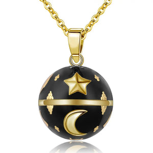 Eudora Harmony Ball Necklace Moon Star Pendant Pregnancy Bell N14NB308