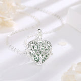 Tree of Life Cage Pendant Necklace Angel Caller Chime Bell Jewelry
