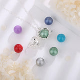 Tree of Life Cage Pendant Necklace Angel Caller Chime Bell Jewelry