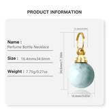 Larimar Green Sea Grain Stone Necklace Essential Oil Diffuser