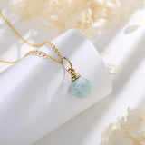 Larimar Green Sea Grain Stone Necklace Essential Oil Diffuser