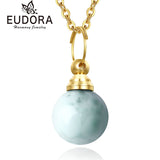 Larimar Green Sea Grain Stone Necklace Essential Oil Diffuser