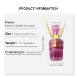 Purple Crystal Aromatherapy Oil Diffuser Necklace for Women