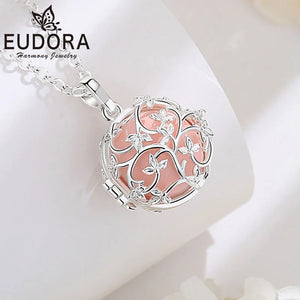 18mm Flower Cage Pregnancy Chime Necklace Angel Caller Pendant
