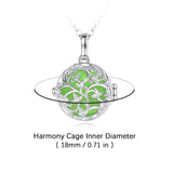 18mm Flower Cage Pregnancy Chime Necklace Angel Caller Pendant