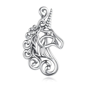 925 Sterling Silver Horse unicorn necklace Horse racing noble Horse Necklaces