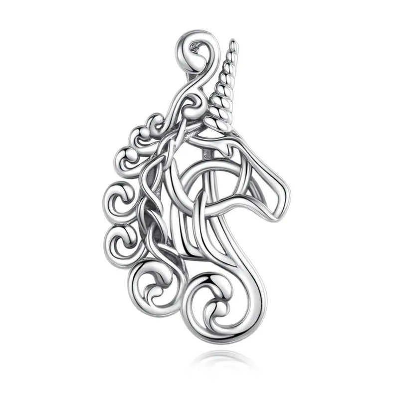 925 Sterling Silver Horse unicorn necklace Horse racing noble Horse Necklaces