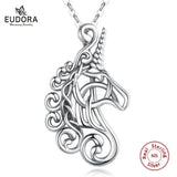 925 Sterling Silver Horse unicorn necklace Horse racing noble Horse Necklaces