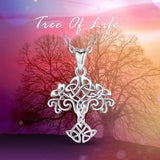 925 Silver Tree of Life Necklace Pendant Celtics Knot Women Pendants