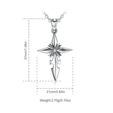 Eudora 925 Sterling Silver Cross Pendant Necklaces For Women