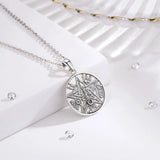 Eudora Pentagram Amulet Necklace 925 Silver Tetragrammaton Pendant