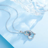 925 Silver Butterfly Pendant Mother of Pearl Necklace Fine Jewelry Gift D603