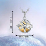 Tree of Life Cage Cremation Ashes Urn Necklace Keepsake Locket H214