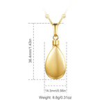 Water Drop Urn Cremation Necklace Pendant