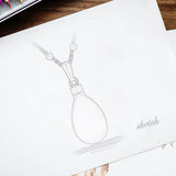 Water Drop Urn Cremation Necklace Pendant