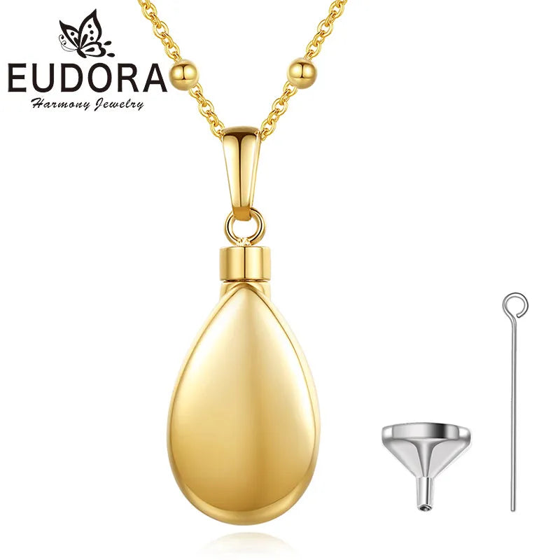 Water Drop Urn Cremation Necklace Pendant