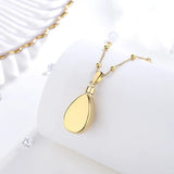 Water Drop Urn Cremation Necklace Pendant