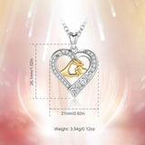 Mom Necklace Heart Pendant Daughter Son Child Family Jewelry