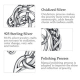 Eudora Horse Head Pendant Celtic Knot Vintage Silver Necklace