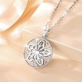 Pink Crystal Star Pendant Necklace for Women