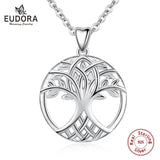 925 Silver Tree of Life Necklace Celtic Knot Pendant Women Jewelry Gift