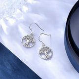 925 Silver Tree of Life Drop Earring Celtics Tree Jewelry CYE095