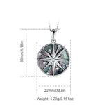 North Star Necklace Abalone Shell Pendant Fritillary Jewelry