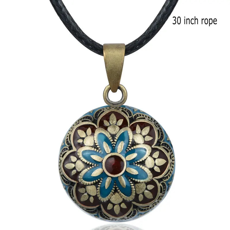 Enamel Craft Harmony Ball Necklace Pregnancy Chime Pendant