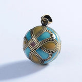 Enamel Harmony Ball Pendant Pregnancy Necklace with 3 Wishing Balls