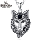 Wolf Head Pendant Necklace Vintage Punk Animal Jewelry