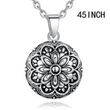 Harmony Pregnancy Ball Necklace Flower Pendant Vintage Jewelry